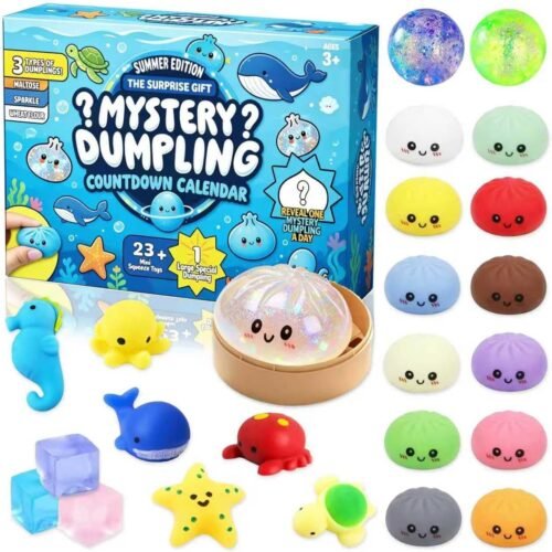 NeeDoh Souq 24-door dumpling squishy advent calendar with mystery bao bun blind boxes — Image 2 of 10