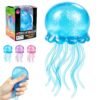 NeeDoh JellySquish Sparkle jellyfish squishy showing glitter dome and soft tentacles — Image 3 of 9