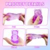 Blue jelly NeeDoh Gummy Bear Taba Squishy being squeezed — Image 10 of 11