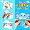Glitter axolotl squishy two-pack showing pink and blue toys — Image 7 of 10