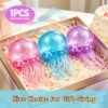 NeeDoh JellySquish Sparkle jellyfish squishy showing glitter dome and soft tentacles — Image 9 of 9