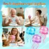 NeeDoh JellySquish Sparkle jellyfish squishy showing glitter dome and soft tentacles — Image 7 of 9