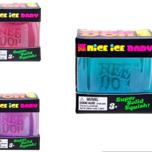 NeeDoh Nice Ice Baby squishy fidget toy in pink blue and purple — Image 1 of 1