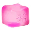 NeeDoh Nice Cube Super Solid slow-rise squishy fidget toy in translucent blue, pink, and purple — Image 2 of 7