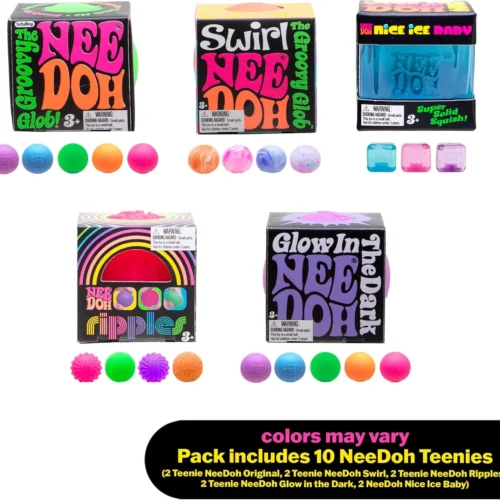 NeeDoh Teenie 10-Pack – Five Squishy Styles Including Nice Ice Baby — Image 2 of 12