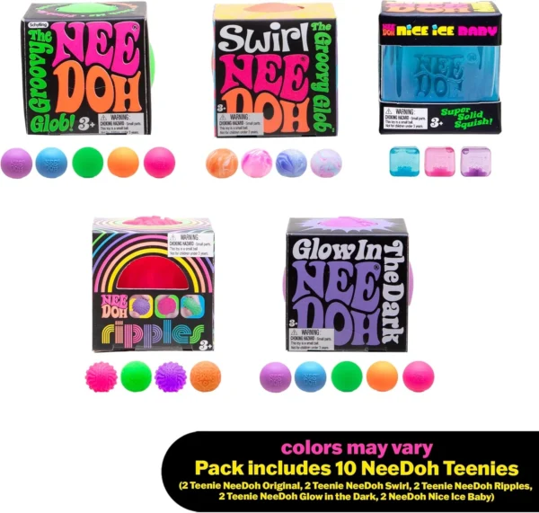 NeeDoh Teenie 10-Pack – Five Squishy Styles Including Nice Ice Baby — Image 2 of 12