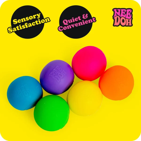 NeeDoh Rainbow 6-Pack Mini Stress Balls in All Six Colours — Image 3 of 11