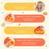 NeeDoh Pizza Squeezza pizza slice fidget toy with removable cheese and pepperoni toppings — Image 3 of 9