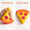 NeeDoh Pizza Squeezza pizza slice fidget toy with removable cheese and pepperoni toppings — Image 4 of 9