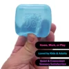 NeeDoh Nice Cube Super Solid slow-rise squishy fidget toy in translucent blue, pink, and purple — Image 4 of 7