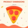 NeeDoh Pizza Squeezza pizza slice fidget toy with removable cheese and pepperoni toppings — Image 5 of 9
