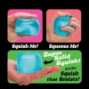 NeeDoh Nice Cube Super Solid slow-rise squishy fidget toy in translucent blue, pink, and purple — Image 6 of 7