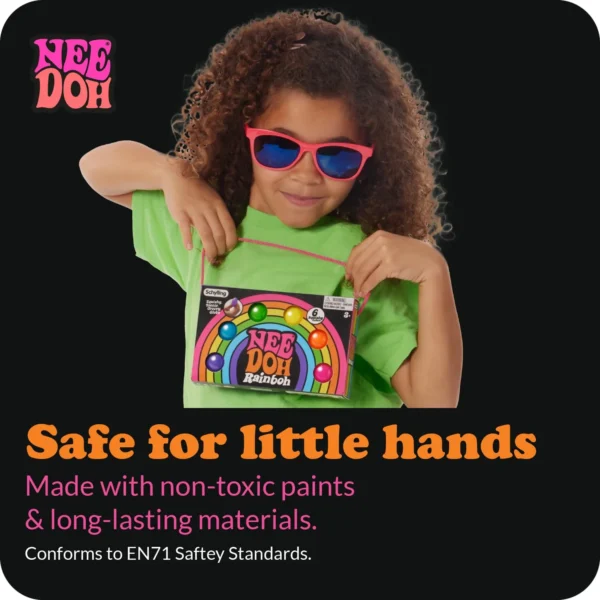 NeeDoh Rainbow 6-Pack Mini Stress Balls in All Six Colours — Image 5 of 11