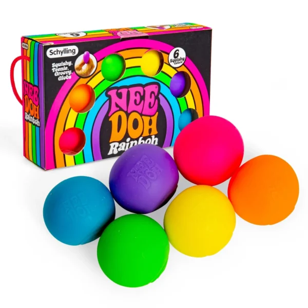NeeDoh Rainbow 6-Pack Mini Stress Balls in All Six Colours — Image 8 of 11